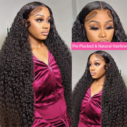 HD Lace Curly Wig | Brazilian Deep Wave | Pre-Plucked Lace Front