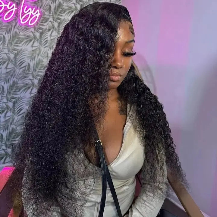 HD Lace Curly Wig | Brazilian Deep Wave | Pre-Plucked Lace Front