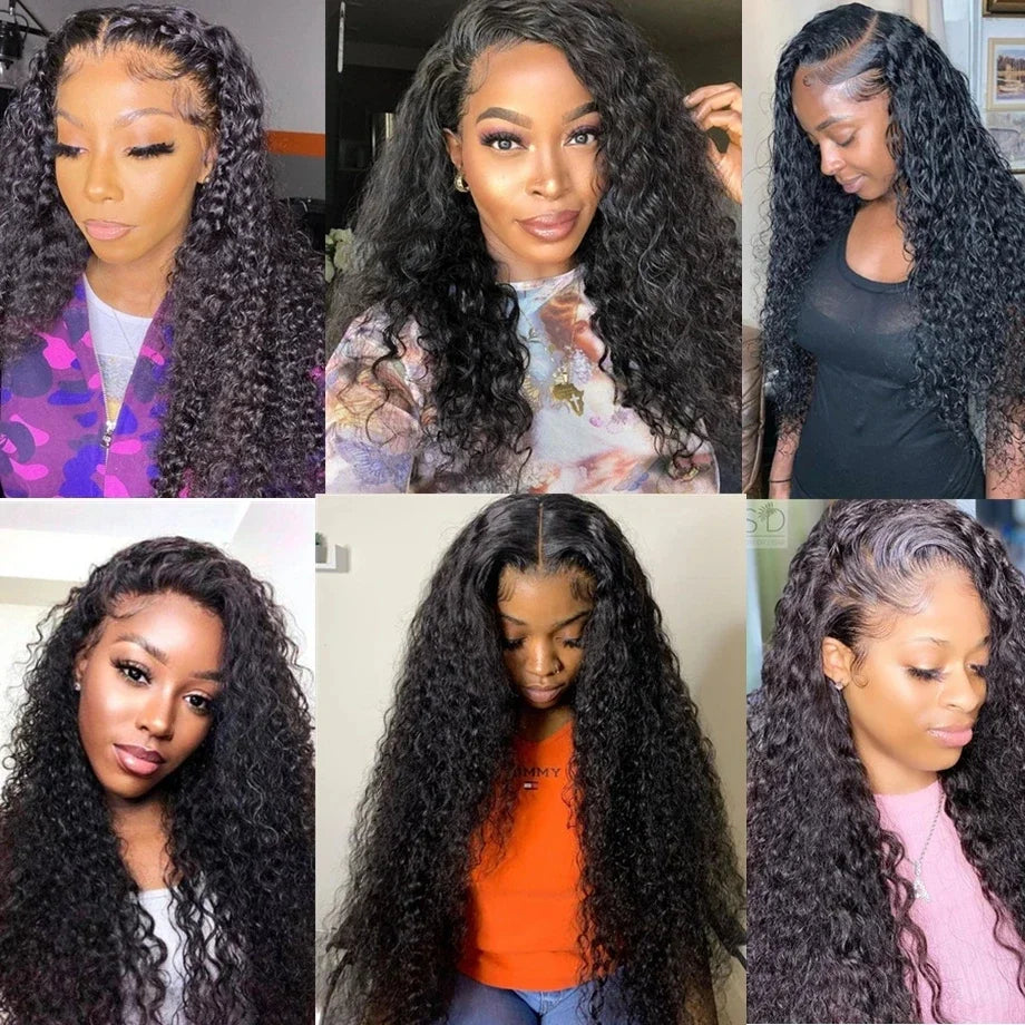 Glueless Deep Wave HD Lace Wig |Pre-Plucked Brazilian Human Hair