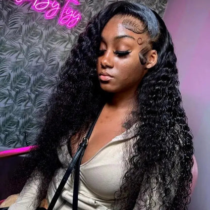 HD Lace Curly Wig | Brazilian Deep Wave | Pre-Plucked Lace Front