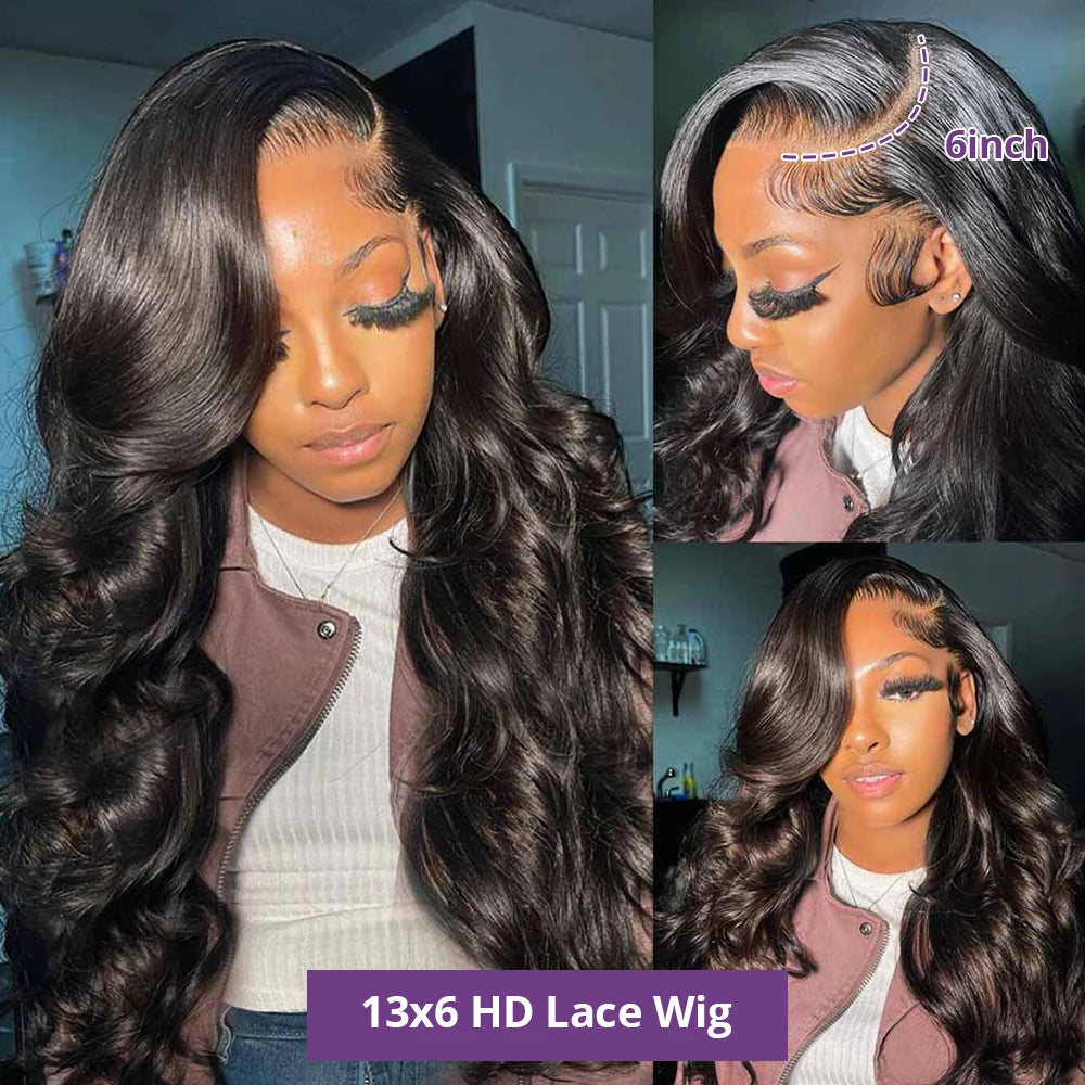 Body Wave Lace Front Wig | HD Transparent | Brazilian Human Hair