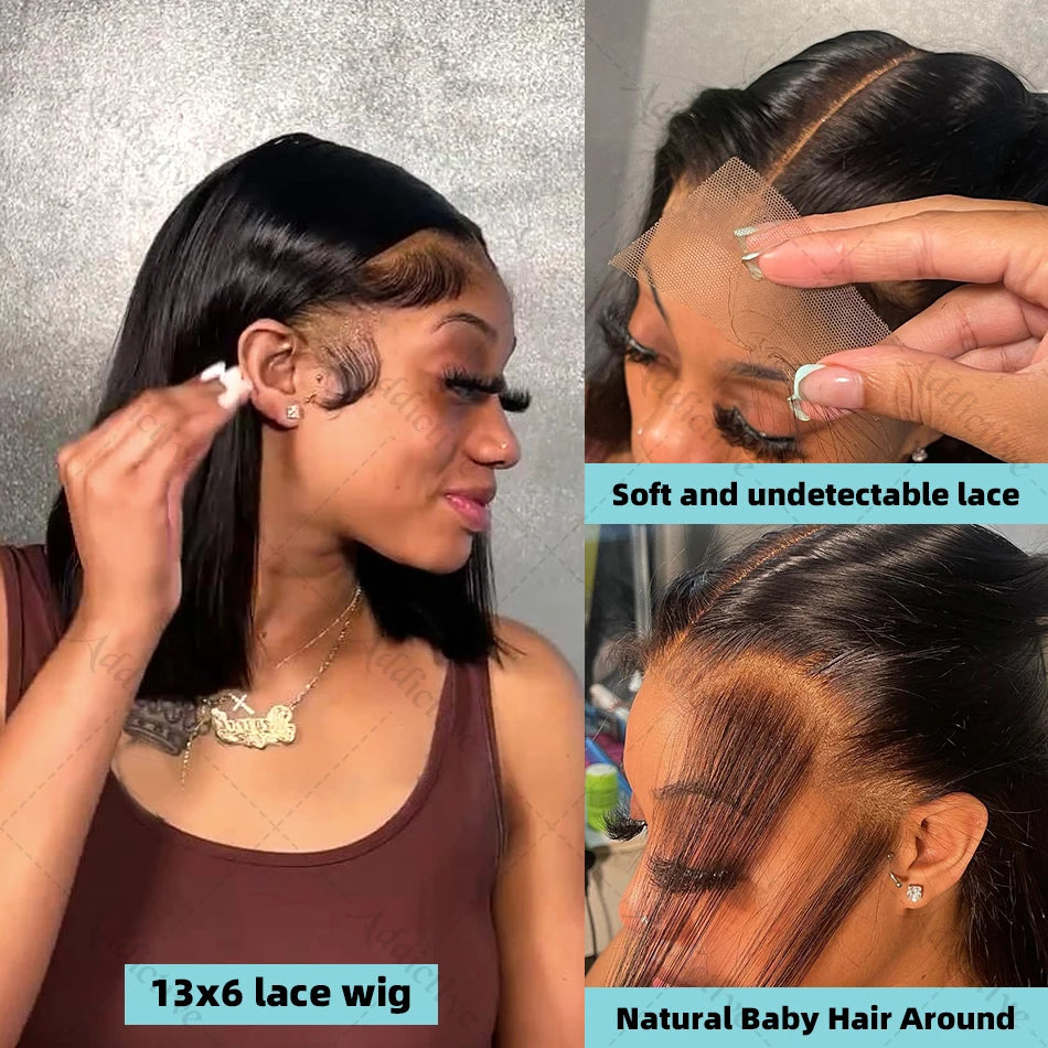 Straight Bob Wig  | HD Lace Front| 100% Human Hair