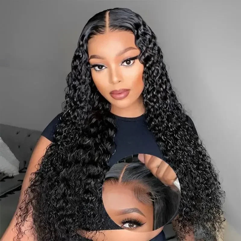 Glueless Deep Wave HD Lace Wig |Pre-Plucked Brazilian Human Hair