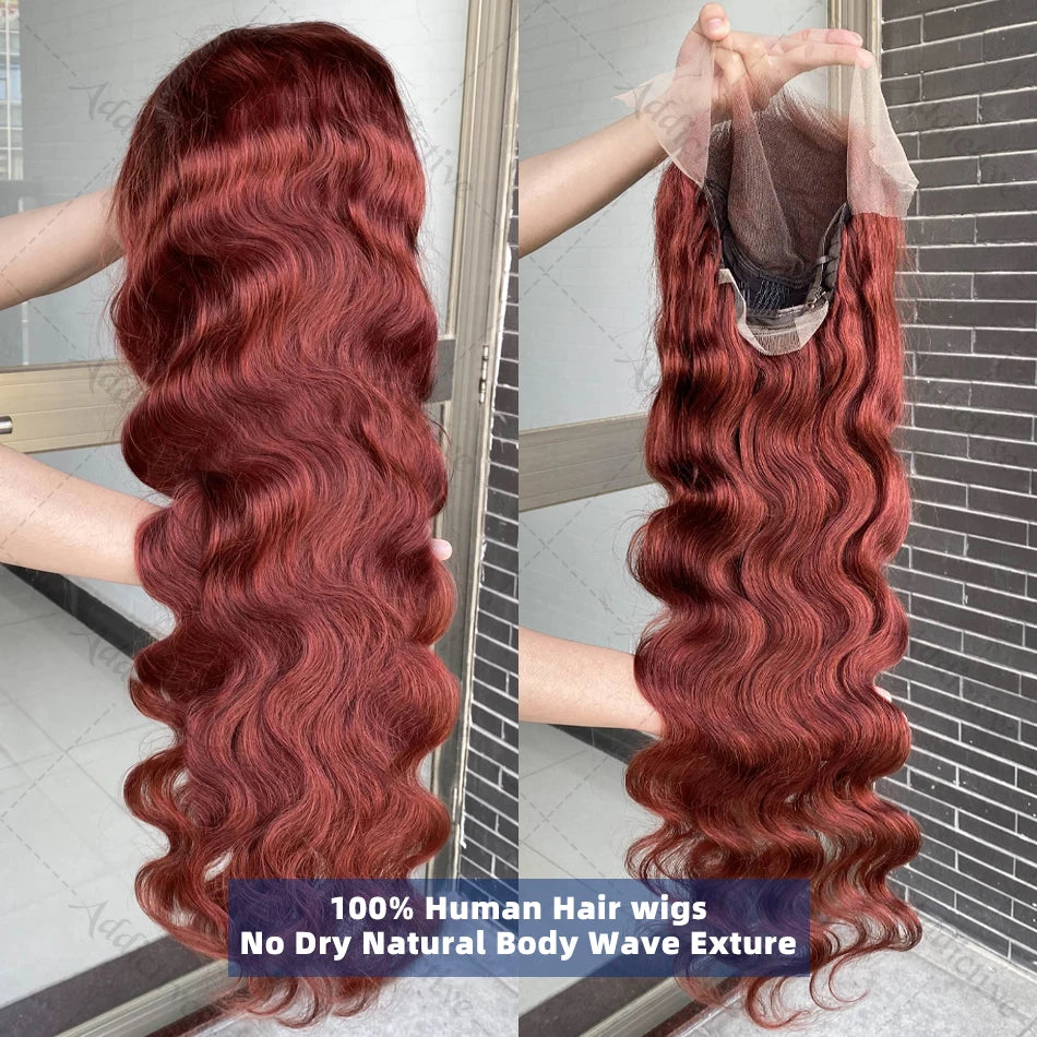 Brazilian Reddish Brown Body Wave Wig | HD Lace Front