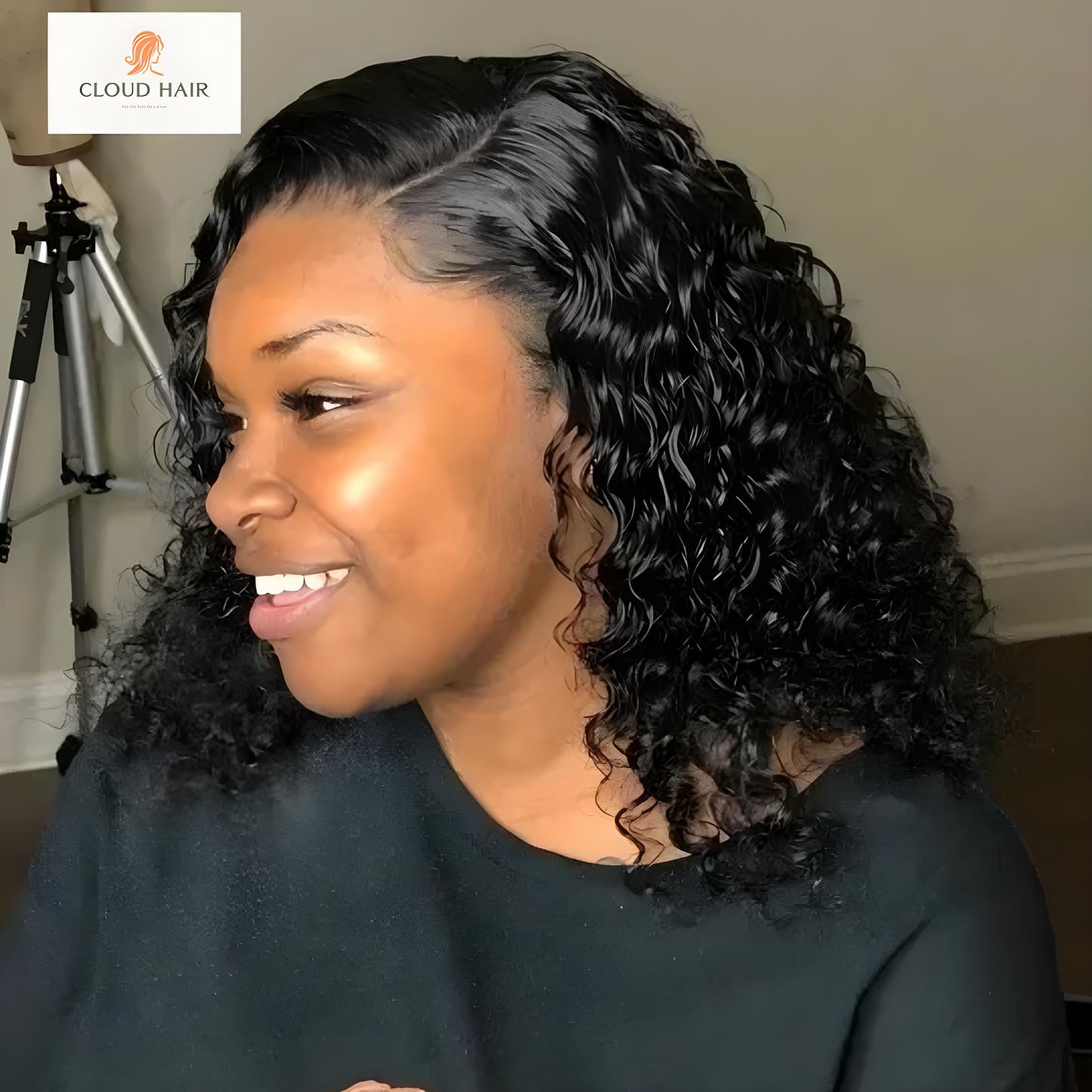 Short Curly Bob Wig | Lace Front | Brazilian Human Hair