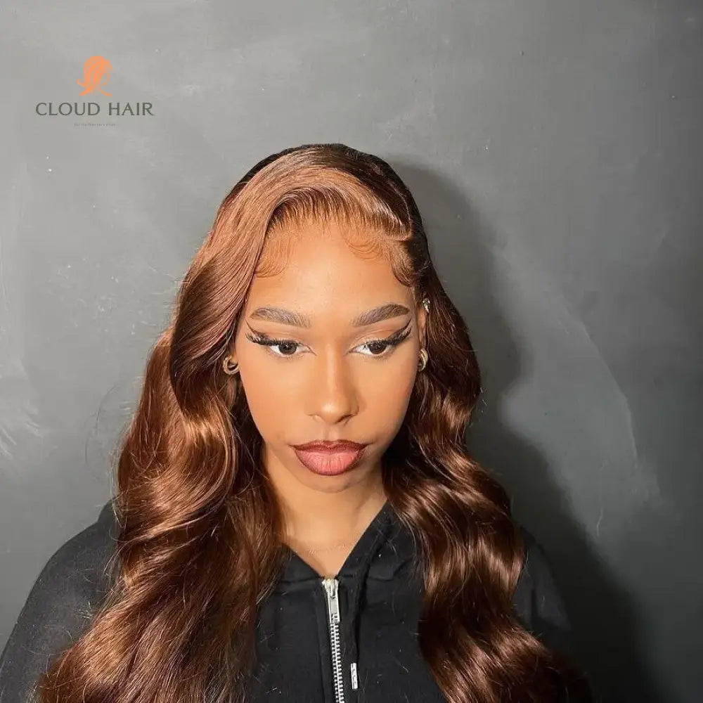 Chocolate Brown Body Wave Wig | HD Lace Front | Brazilian Human Hair